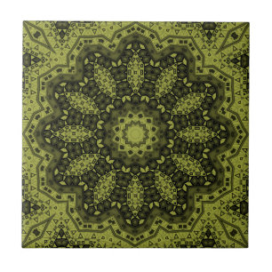 Azulejo De Cerâmica Abstrato folk mandala etno tradicional