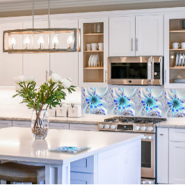 Azulejo De Cerâmica Abstrato Fractal Flower Cerâmica Azulejo