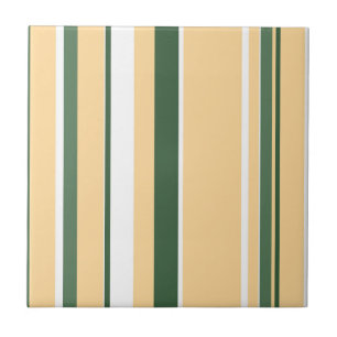 Azulejo De Cerâmica Abstrato Funky Art Beige White Lines Stripes