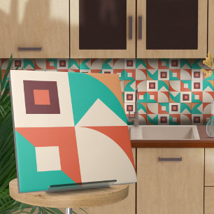 Azulejo De Cerâmica Abstrato geométrico Bauhaus N1