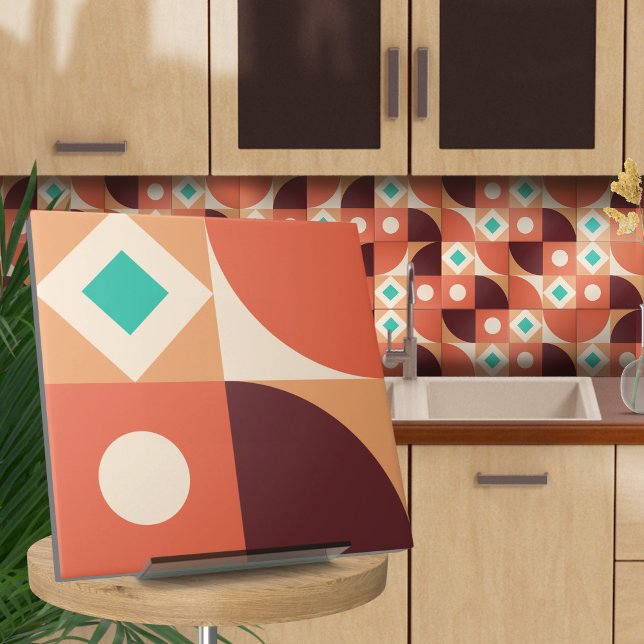 Azulejo De Cerâmica Abstrato geométrico Bauhaus N4 (Criador carregado)