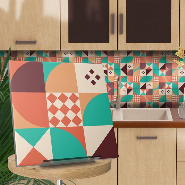 Azulejo De Cerâmica Abstrato geométrico Bauhaus N5 (Criador carregado)