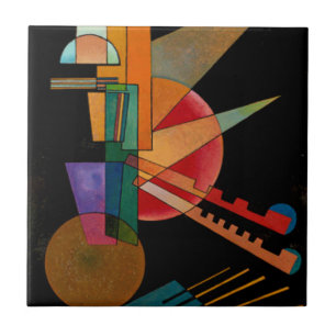 Azulejo De Cerâmica Abstrato Interpretação por Azulejo de Kandinsky