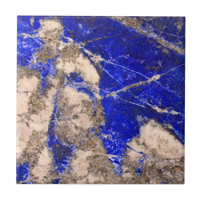 Azulejo De Cerâmica Abstrato Lapis cinza azul Padrão de granito (Frente)