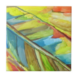 Azulejo De Cerâmica Abstrato Leaf Design