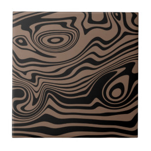 Azulejo De Cerâmica Abstrato Linhas Pretas e Pretas Adoridas - Persona