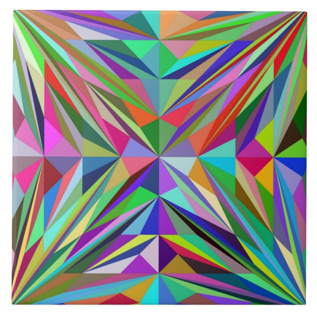 Azulejo De Cerâmica Abstrato Mandala (Frente)