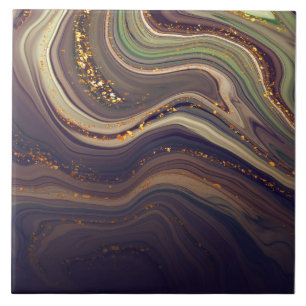 Azulejo De Cerâmica Abstrato Marble e Glitter