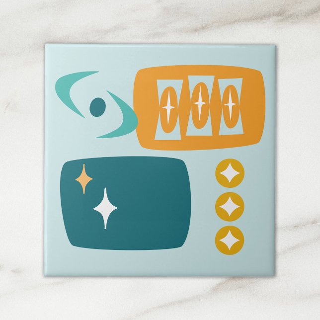 Azulejo De Cerâmica Abstrato Meio século Atômica (Criador carregado)