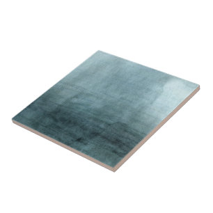 Azulejo De Cerâmica Abstrato Minimalista em Aquarela Azul Verde Modern