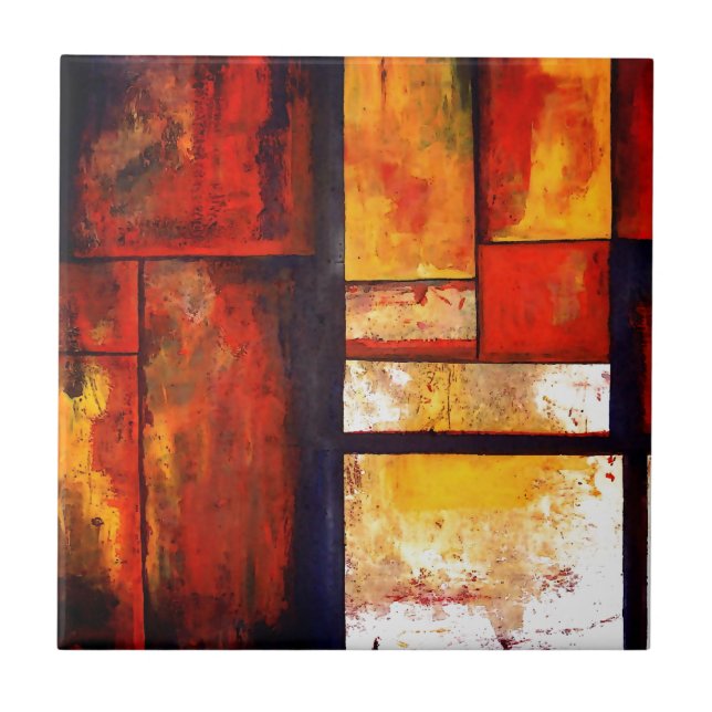 Azulejo De Cerâmica Abstrato moderno (Frente)