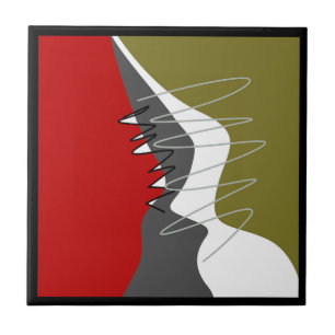 Azulejo De Cerâmica Abstrato, Moderno, criativo, Travesseiro decorativ