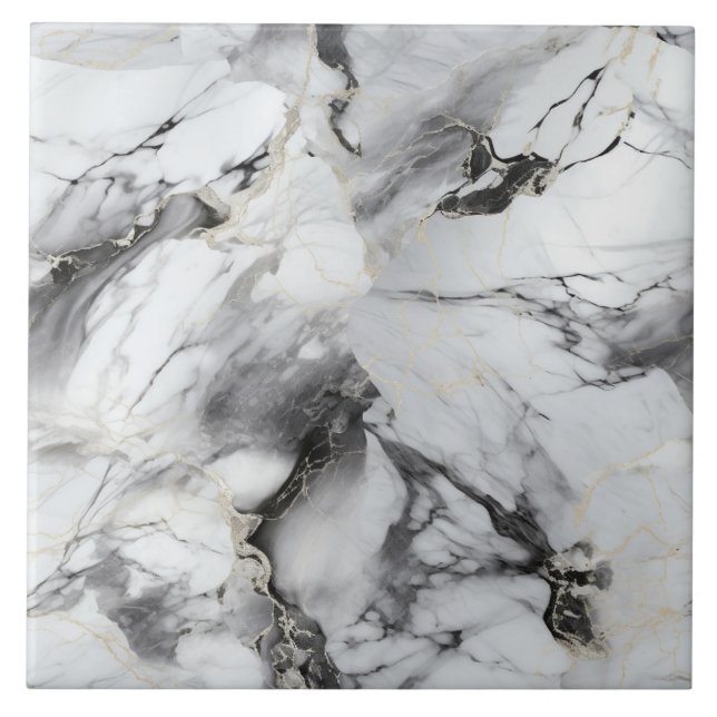 Azulejo De Cerâmica Abstrato moderno Marble Luxe (Frente)