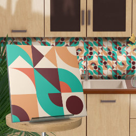 Azulejo De Cerâmica Abstrato N2 geométrico de Bauhaus