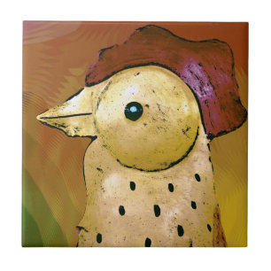 Azulejo De Cerâmica Abstrato Rooster 5