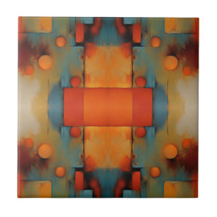 Azulejo De Cerâmica Abstrato Textural Art: conceituação da natureza —