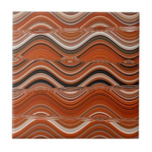 Azulejo De Cerâmica Abstrato vermelho 3 do celeiro, 2015 (foto)