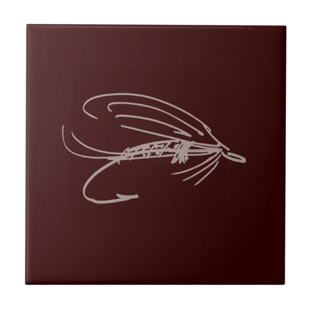 Azulejo De Cerâmica Abstrato Wet Fly Lure (Frente)