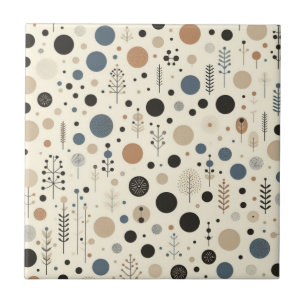 Azulejo De Cerâmica Abstrato Woodland