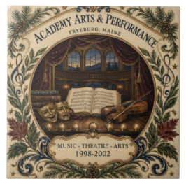 Azulejo De Cerâmica Academia Personalizada de Artes de Fryeburg ME