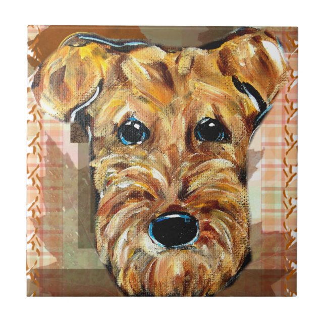 AZULEJO DE CERÂMICA  AÇÃO DE GRAÇAS DE AIREDALE (Frente)