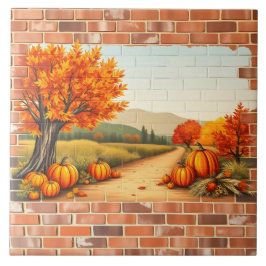 Azulejo De Cerâmica Ação de Graças Feliz Moderna e Bonita