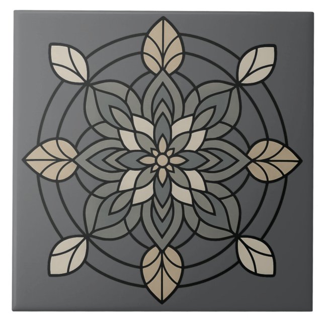 Azulejo De Cerâmica Acento de Luxo Inspirado em Vidro (Frente)