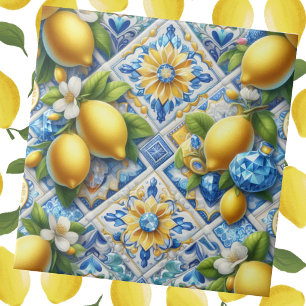 Azulejo De Cerâmica Acentos de Azulejo Exótico Limão Mediterrâneo Ma