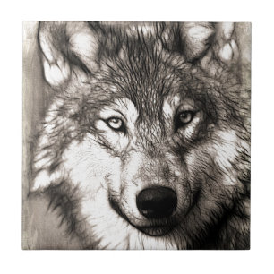 Azulejo De Cerâmica Acessórios de impressão de foto de lobo impressi