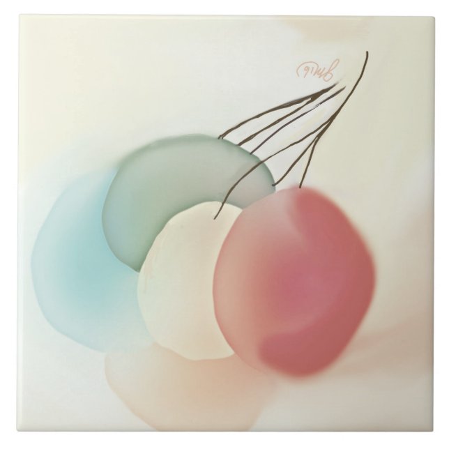 Azulejo De Cerâmica Acima de e afastado (Frente)