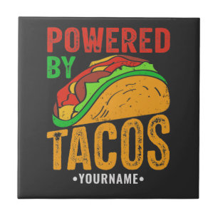 Azulejo De Cerâmica Acionado Por Tacos Comidas Mexicanos