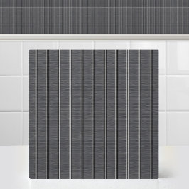 Azulejo De Cerâmica Aço Metalizado Vertical Pinstripe Industrial