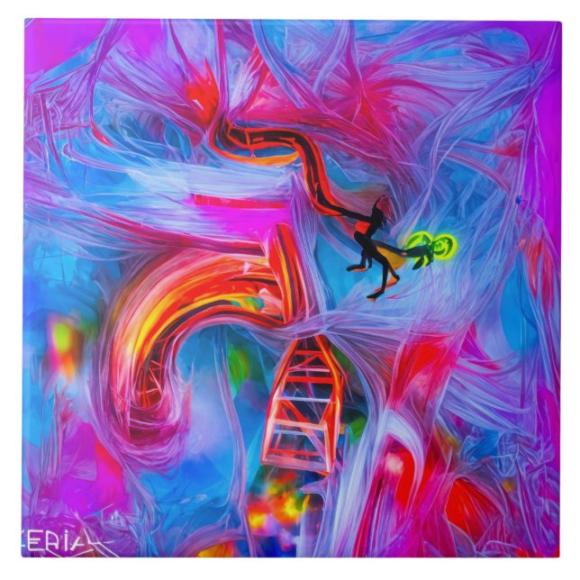 Azulejo De Cerâmica Acrofobia (Frente)