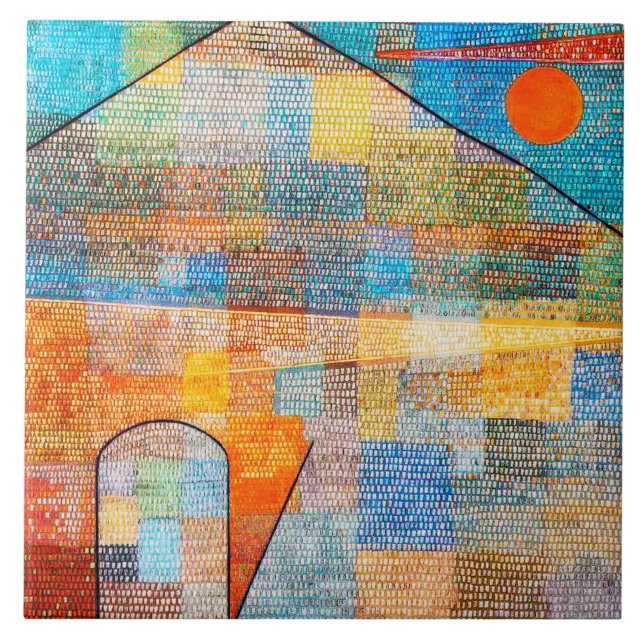 Azulejo De Cerâmica Ad Parnassum, Paul Klee (Frente)