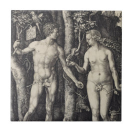 Azulejo De Cerâmica Adam e gravura da véspera por Albrecht Durer