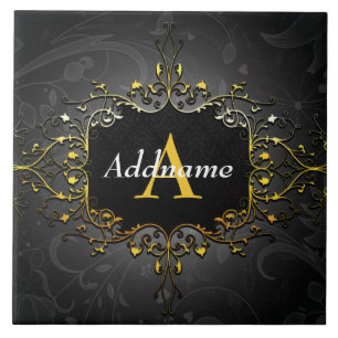 Azulejo De Cerâmica Adicionar seu nome e inicial