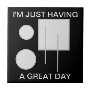 Azulejo De Cerâmica Adicionar seu próprio texto geométrico