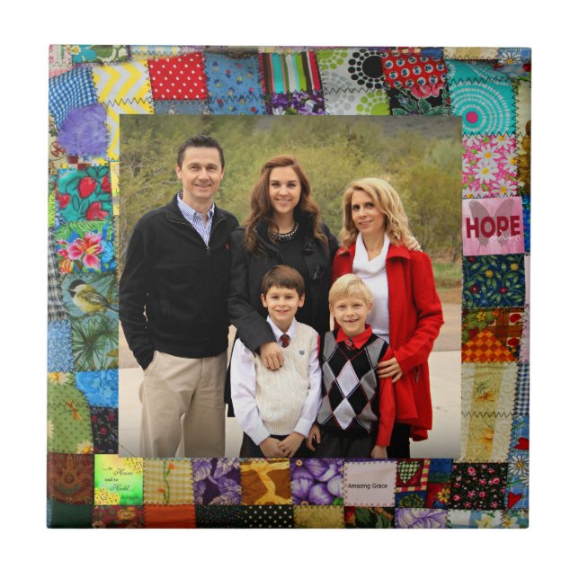 AZULEJO DE CERÂMICA  ADICIONAR SUA FOTO (Frente)