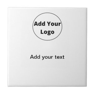 Azulejo De Cerâmica adicione seu texto simples e mínimo personalizado
