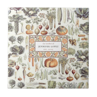 Azulejo De Cerâmica Adolphe Millot — Padrão Vegetal