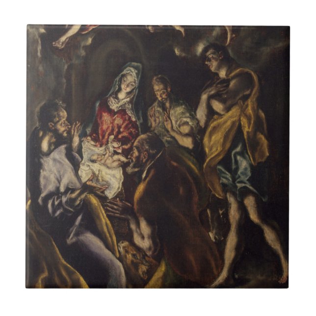 Azulejo De Cerâmica Adoração dos pastores (Frente)