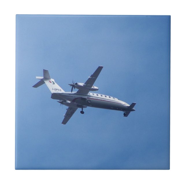 Azulejo De Cerâmica Aeronave Piaggio P180 (Frente)