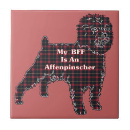 Azulejo De Cerâmica Affenpinscher BFF