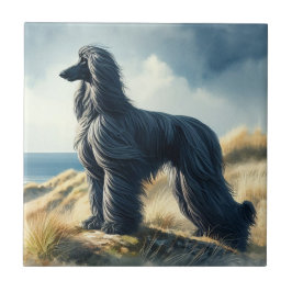 Azulejo De Cerâmica Afghan Hound