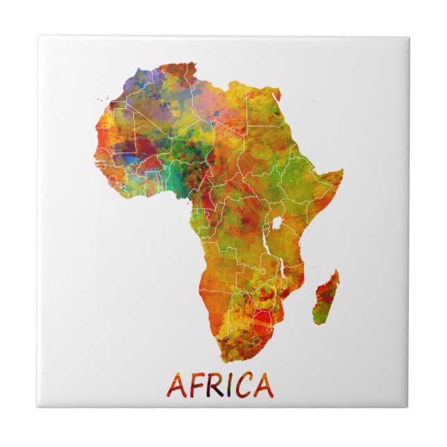 Azulejo De Cerâmica África (Frente)