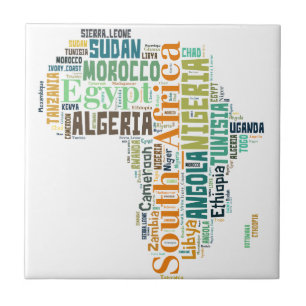 Azulejo De Cerâmica África - Arte Word