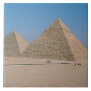 Azulejo De Cerâmica África - Egito - Cairo - Grandes Pirâmides de Gizé