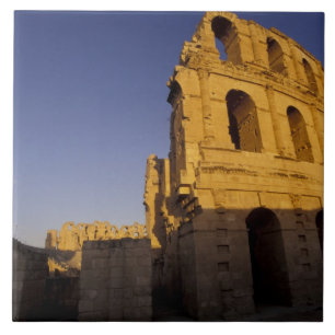 Azulejo De Cerâmica África, Tunísia, El Jem. Ruínas de um Romano