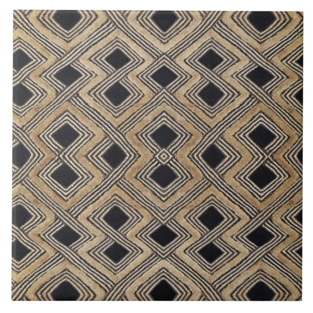 Azulejo De Cerâmica African BaKuba (Frente)