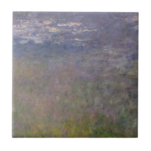 Azulejo De Cerâmica Agapanthus dos lírios de água de Claude Monet
